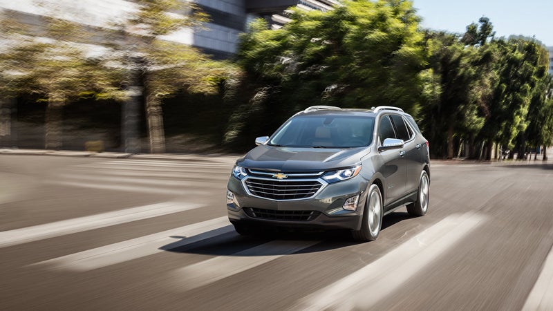 Chevrolet Equinox in motion on the road
