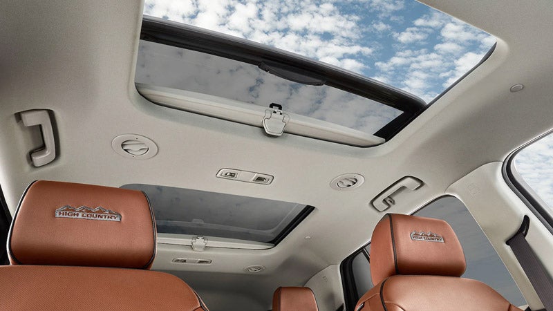 Chevrolet Traverse interior rooftop view with sleek design