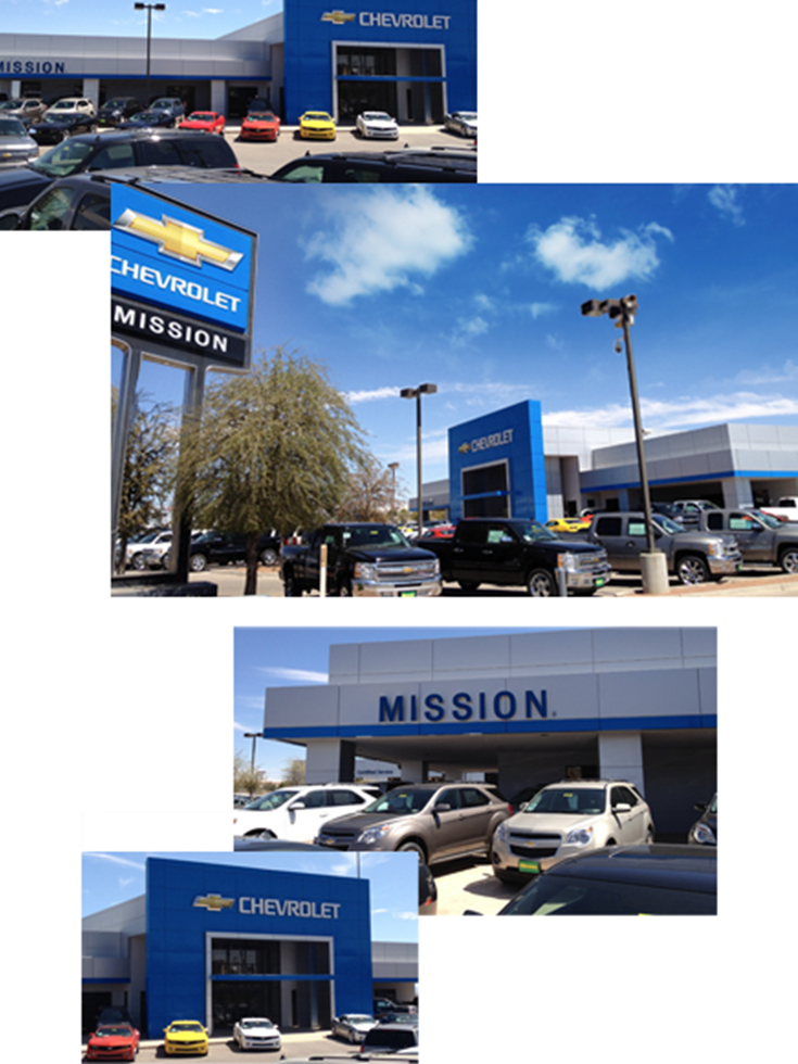 Mission Chevrolet Dealership Collage