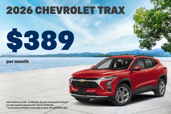 2026 Chevrolet Trax | $68,005 +TTL