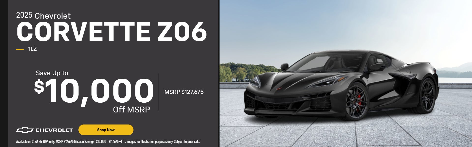 2025 Corvette Z06 saving offer