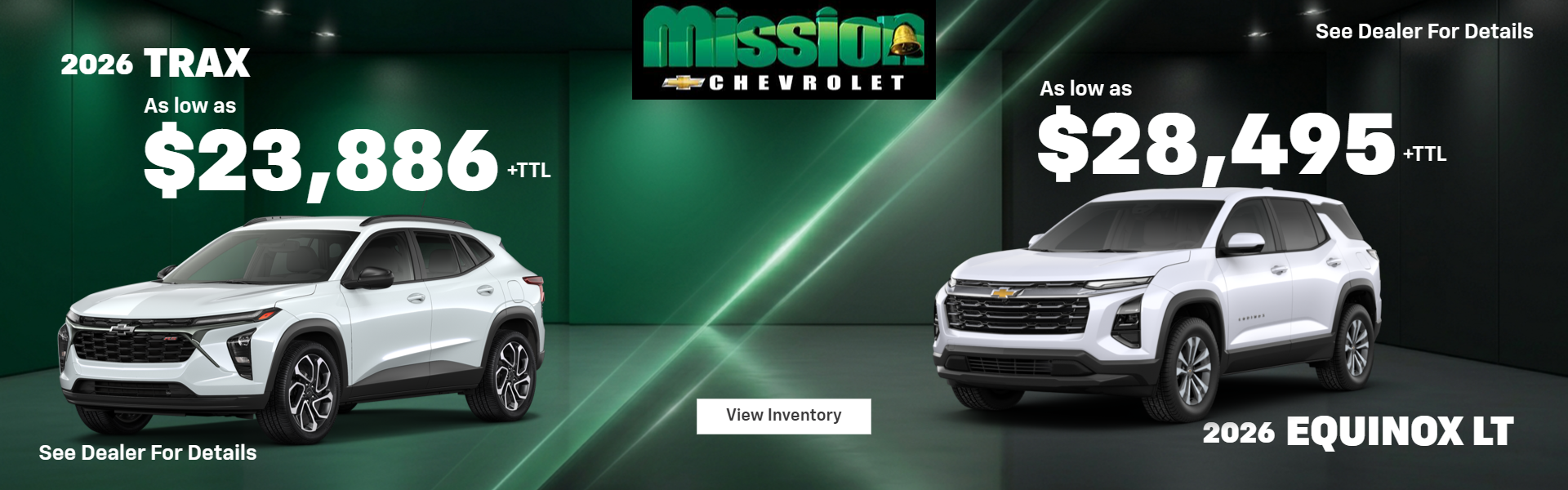 2026 Trax & 2026 Equinox LT